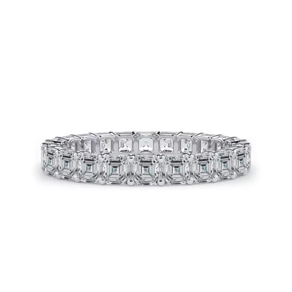 Asscher Cut Lab Diamond Eternity Ring (2.0 ct. tw.)