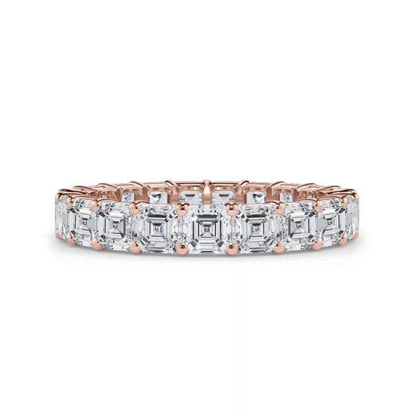 Asscher Cut Lab Diamond Eternity Ring (3.0 ct. tw.)