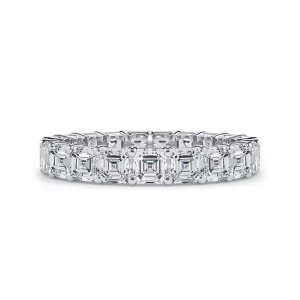 Asscher Cut Lab Diamond Eternity Ring (3.0 ct. tw.)