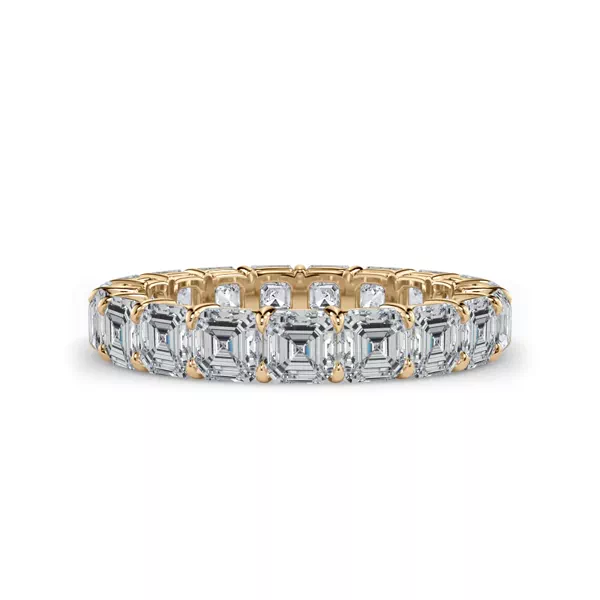 Asscher Cut Lab Diamond Eternity Ring (4.0 ct. tw.)