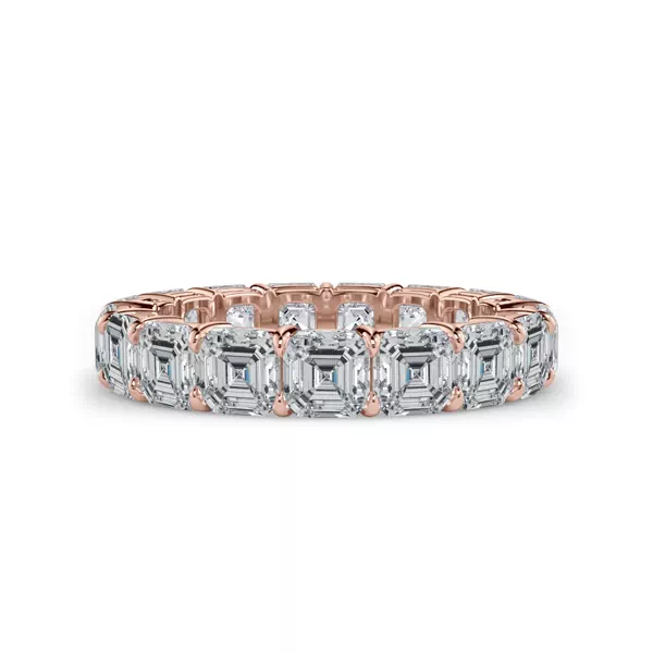 Asscher Cut Lab Diamond Eternity Ring (5.0 ct. tw.)