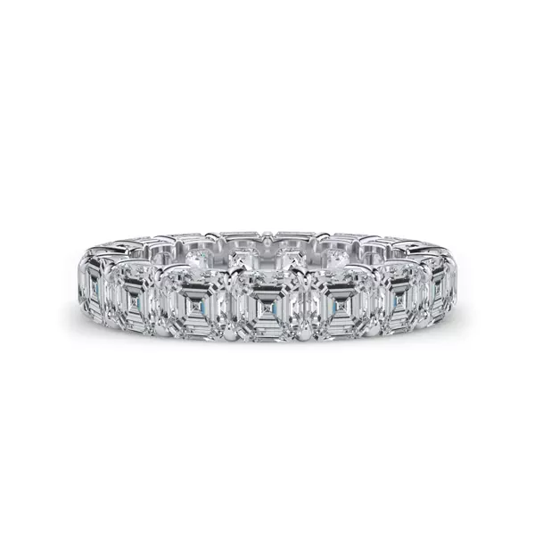 Asscher Cut Lab Diamond Eternity Ring (5.0 ct. tw.)