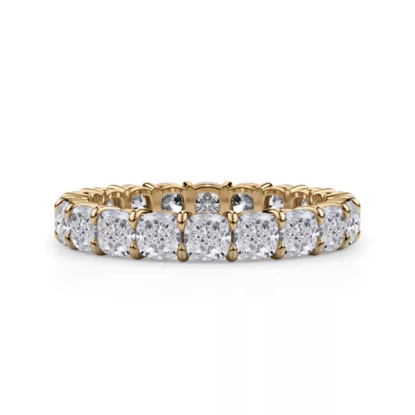 Cushion Cut Lab Diamond Eternity Ring (3.0 ct. tw.)