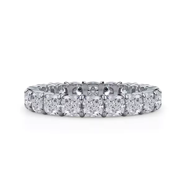 Cushion Cut Lab Diamond Eternity Ring (3.0 ct. tw.)