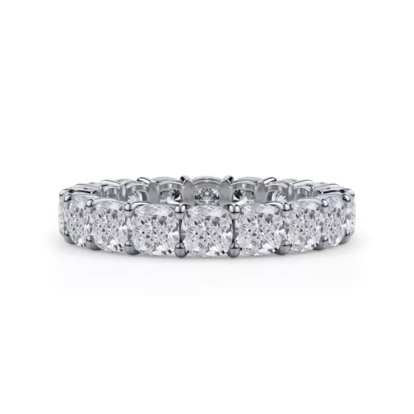 Cushion Cut Lab Diamond Eternity Ring (4.0 ct. tw.)