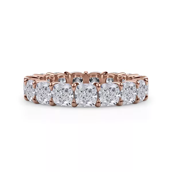 Cushion Cut Lab Diamond Eternity Ring (5.0 ct. tw.)