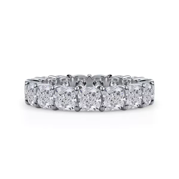 Cushion Cut Lab Diamond Eternity Ring (5.0 ct. tw.)