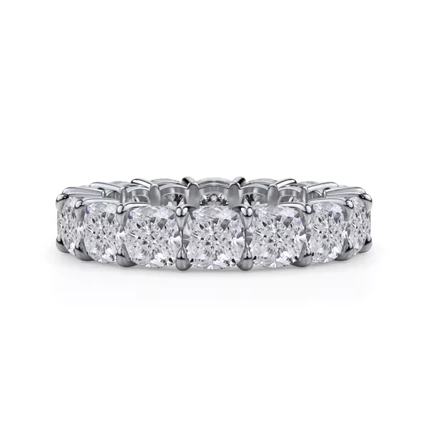 Cushion Cut Lab Diamond Eternity Ring (7.0 ct. tw.)