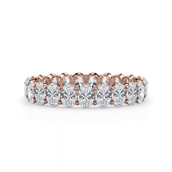 Oval Cut Lab Diamond Eternity Ring (2.0 ct. tw.)