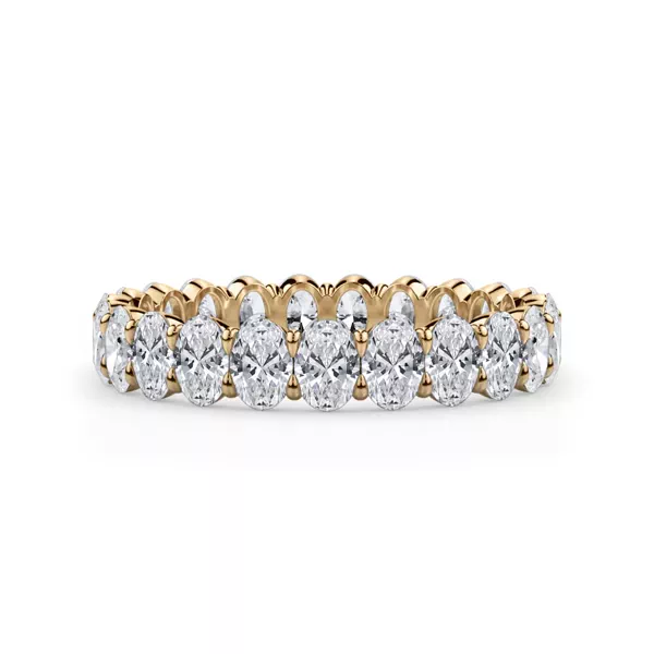 Oval Cut Lab Diamond Eternity Ring (2.0 ct. tw.)