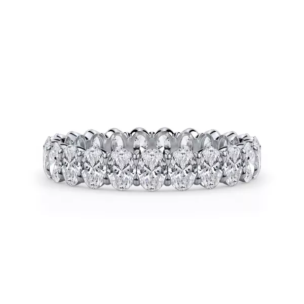 Oval Cut Lab Diamond Eternity Ring (2.0 ct. tw.)