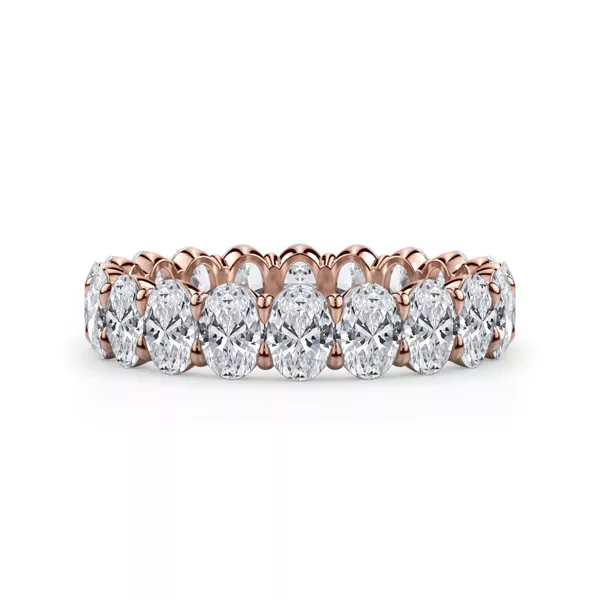 Oval Cut Lab Diamond Eternity Ring (3.0 ct. tw.)