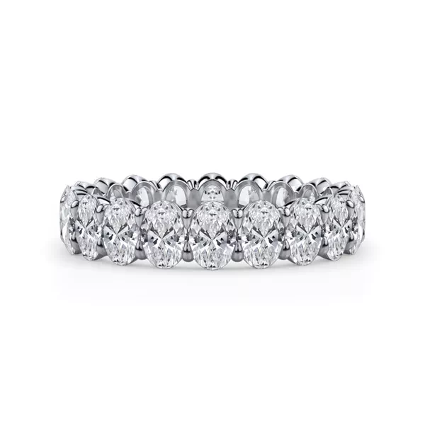 Oval Cut Lab Diamond Eternity Ring (3.0 ct. tw.)