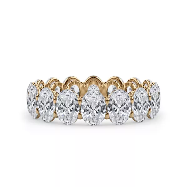 Oval Cut Lab Diamond Eternity Ring (5.0 ct. tw.)