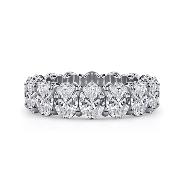 Oval Cut Lab Diamond Eternity Ring (7.0 ct. tw.)