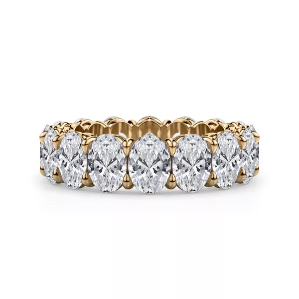 Oval Cut Lab Diamond Eternity Ring (7.0 ct. tw.)