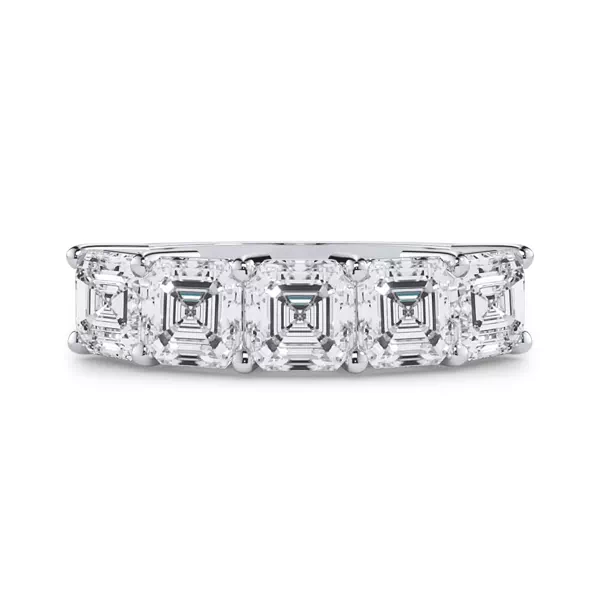 Asscher Cut Lab Diamond 5 Stone Ring (3.00 ct. tw.)