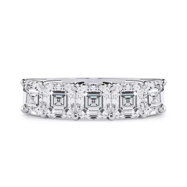 Asscher Cut Lab Diamond 5 Stone Ring (3.50 ct. tw.)