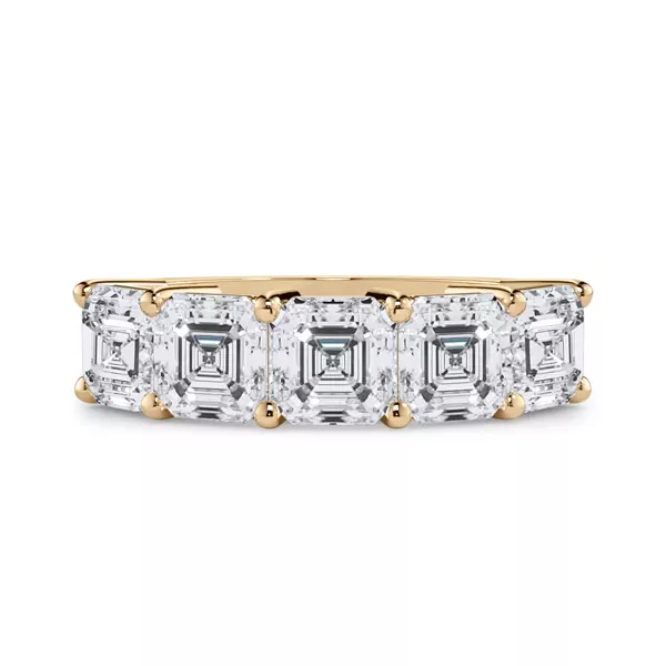 Asscher Cut Lab Diamond 5 Stone Ring (3.50 ct. tw.)