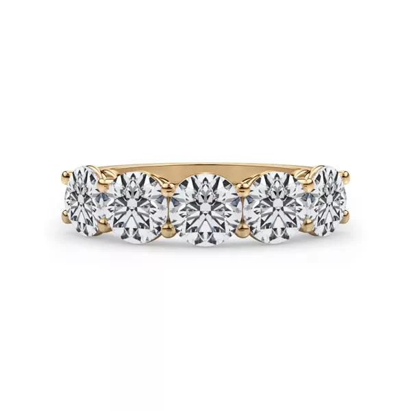 Classic Five-Stone Round Lab Diamond Band (2.50ct. tw.)