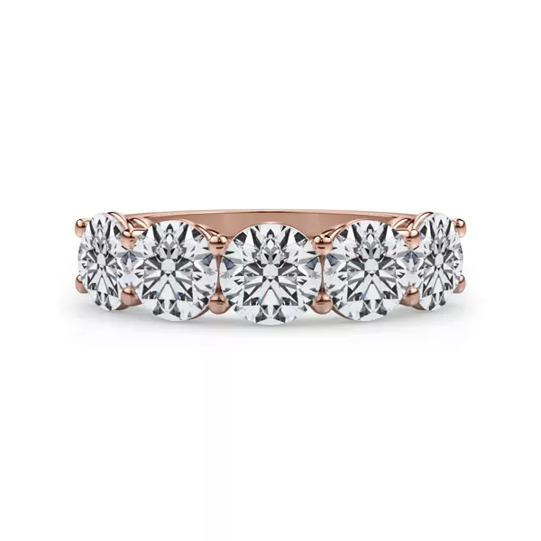 Classic Five-Stone Round Lab Diamond Band (3.00ct. tw.)