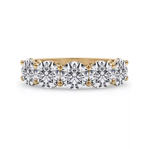 Classic Five-Stone Round Lab Diamond Band (3.00ct. tw.)