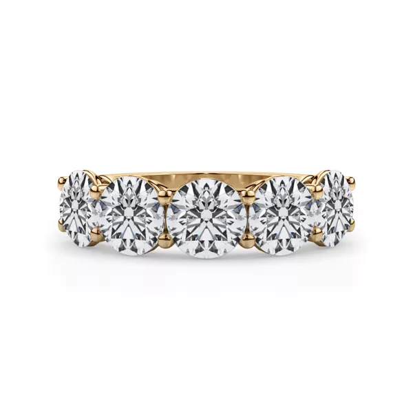 Classic Five-Stone Round Lab Diamond Band (3.50ct. tw.)
