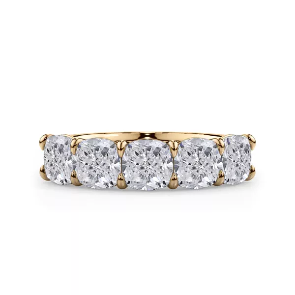 Cushion Cut Lab Diamond 5 Stone Ring (3.00 ct. tw.)