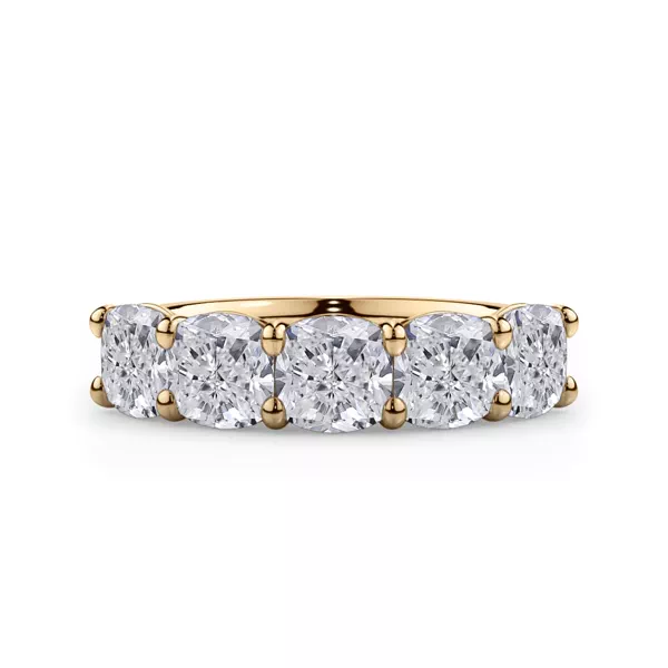 Cushion Cut Lab Diamond 5 Stone Ring (3.50 ct. tw.)