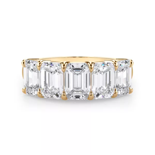 Emerald Cut Lab Diamond 5 Stone Ring (3.50 ct. tw.)