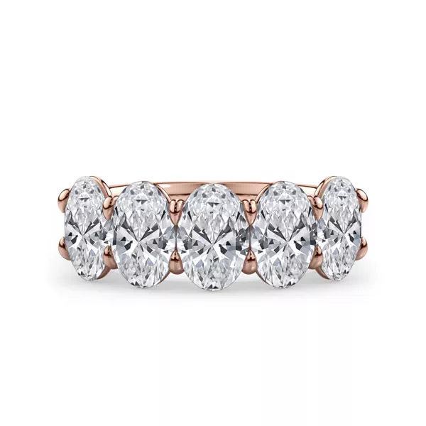 Oval Cut Lab Diamond 5 Stone Ring (3.00 ct. tw.)