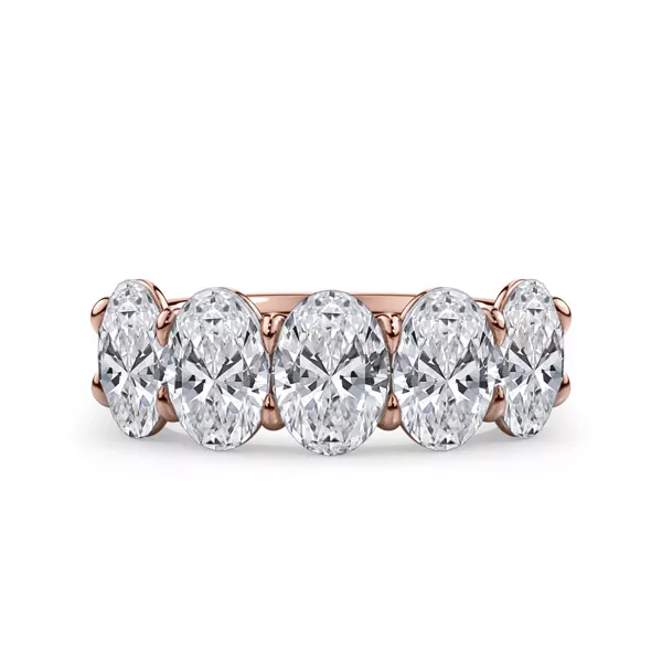 Oval Cut Lab Diamond 5 Stone Ring (3.50 ct. tw.)