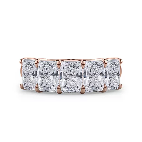 Radiant Cut Lab Diamond 5 Stone Ring (3.50 ct. tw.)