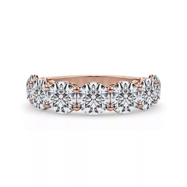 Classic Seven-Stone Round Lab Diamond Band (4.20ct. tw.)