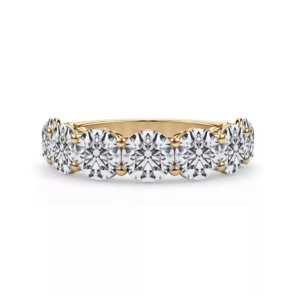 Classic Seven-Stone Round Lab Diamond Band (4.20ct. tw.)