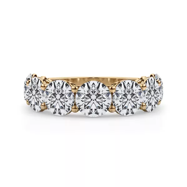 Classic Seven-Stone Round Lab Diamond Band (5.00ct. tw.)