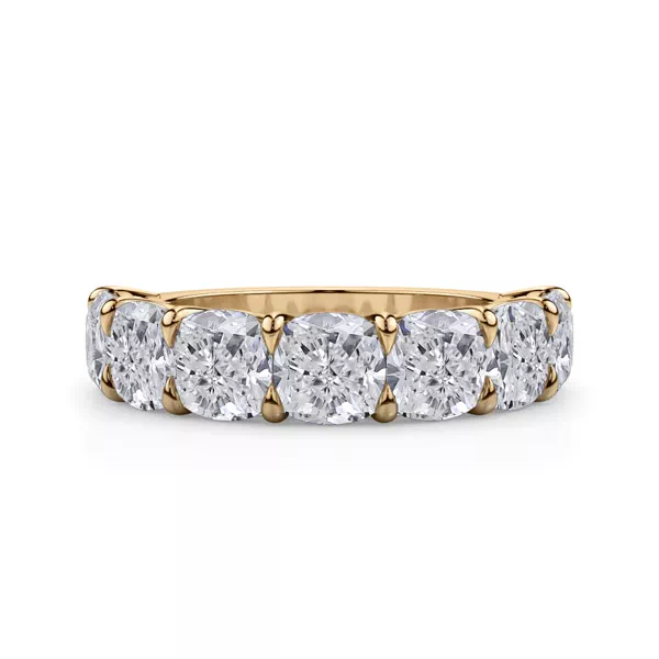 Cushion Cut Lab Diamond 7 Stone Ring (5.00 ct. tw.)