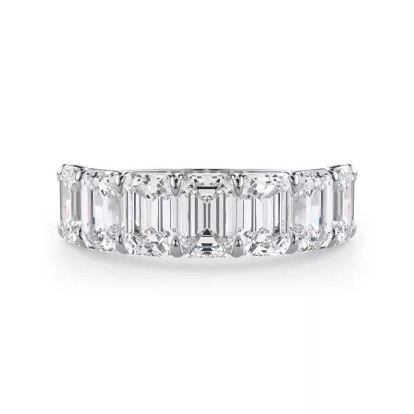 Emerald Cut Lab Diamond 7 Stone Ring (4.20 ct. tw.)