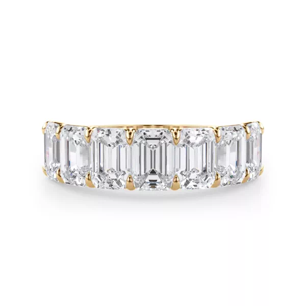 Emerald Cut Lab Diamond 7 Stone Ring (4.20 ct. tw.)