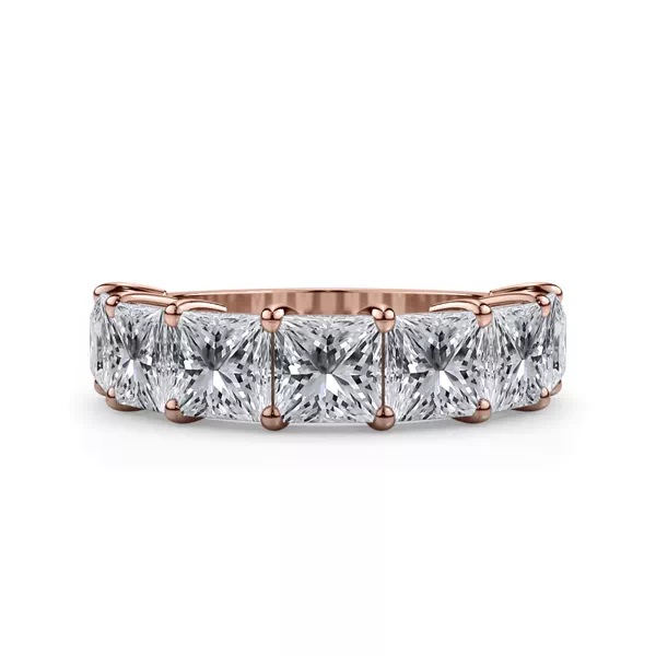 Princess Cut Lab Diamond 7 Stone Ring (5.00 ct. tw.)