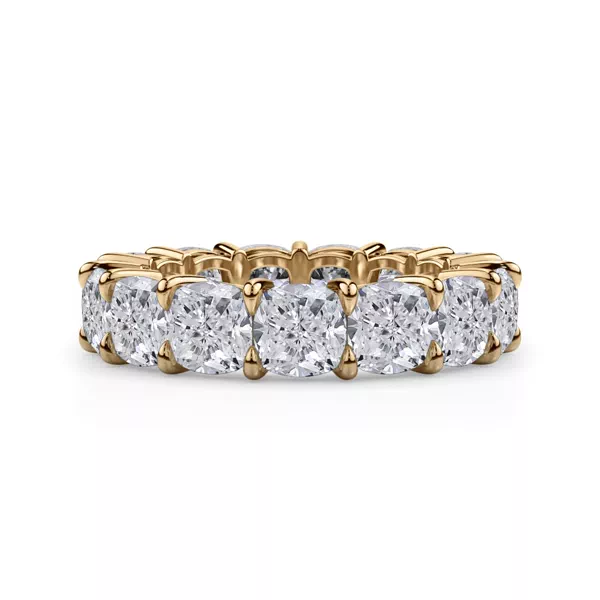 Cushion Cut Lab Diamond Eternity Ring (8.0 ct. tw.)