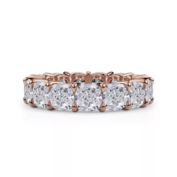 Cushion Cut Lab Diamond Eternity Ring (8.0 ct. tw.)