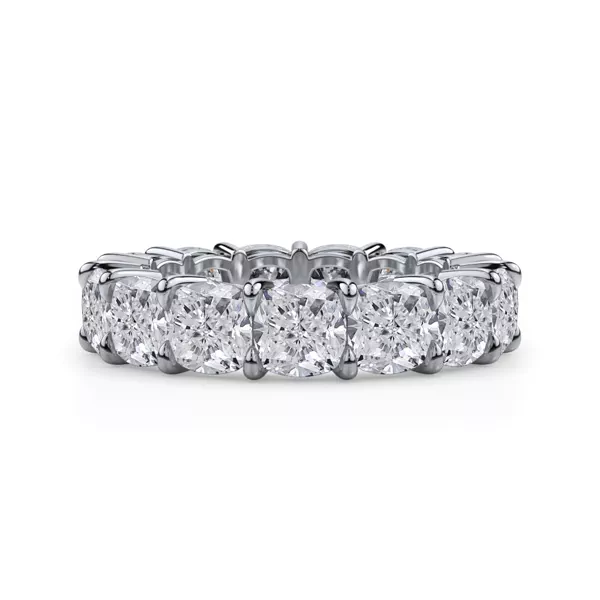 Cushion Cut Lab Diamond Eternity Ring (8.0 ct. tw.)