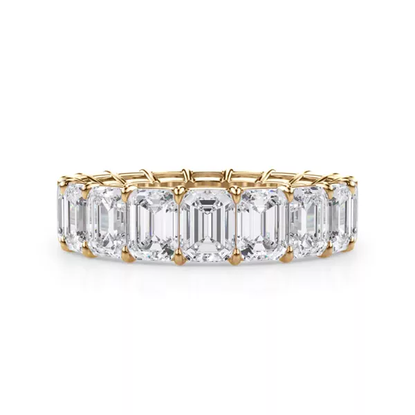 Emerald Cut Lab Diamond Eternity Ring (7.0 ct. tw.)