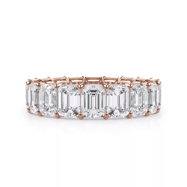 Emerald Cut Lab Diamond Eternity Ring (7.0 ct. tw.)