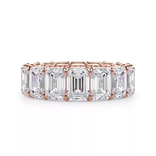 Emerald Cut Lab Diamond Eternity Ring (8.0 ct. tw.)