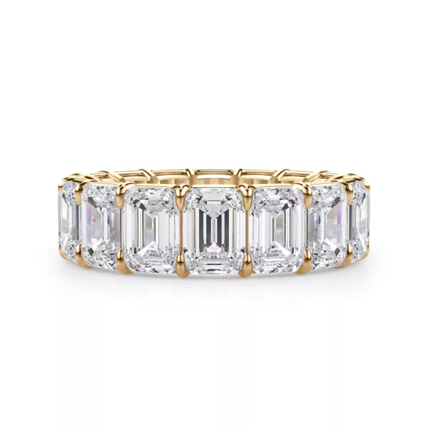 Emerald Cut Lab Diamond Eternity Ring (8.0 ct. tw.)