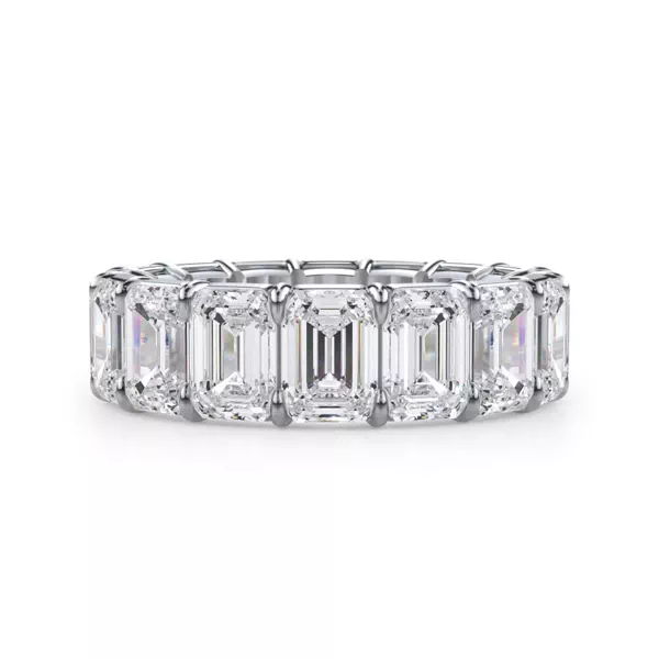 Emerald Cut Lab Diamond Eternity Ring (8.0 ct. tw.)