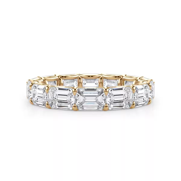 East-West Emerald-Cut Lab Diamond U-Prong Eternity Ring (4.00ct. tw.)