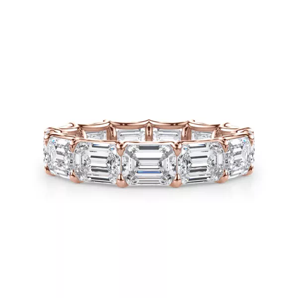 East-West Emerald-Cut Diamond U-Prong Eternity Ring (5.00ct. tw.)